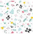 flowers print design seamless vector image