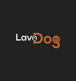 dog logo design vector image