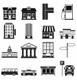 infrastructure set icons vector image
