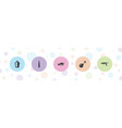 military icons vector image vector image
