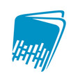 digital book technology logo vector image