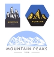 mountain adventure and expedition logo vector image