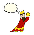 one of the three wise men with thought bubble vector image