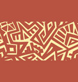 abstract seamless pattern in ethnic style vector image vector image