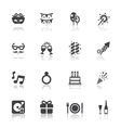 celebration and party icons vector image
