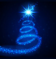 christmas star background vector image vector image