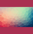 light blue red low poly crystal background vector image vector image