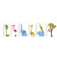 kids growth rulers children room wall decors vector image vector image
