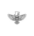 owl logo vector image vector image