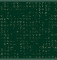 seamless pattern with occult signs and magic runes vector image vector image