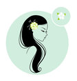 silhouette vector image