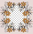 tile floral vintage modern print geometric vector image vector image