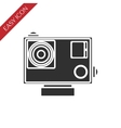 action camera icon vector image