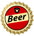 beer cap vector image