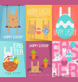 easter posters set vector image