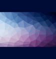 light blue purple low poly crystal background vector image