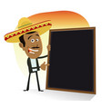 mexican menu vector image vector image