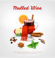 mulled wine design concept vector image