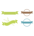 ribbon copyspace design set vector image