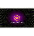 unus sed leo token symbol cryptocurrency vector image