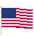 american flag waving usa flag with sharp corners vector image