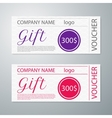 gift voucher template vector image