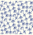 hand drawn bamboo floral seamless pattern vector image
