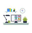 online conference vector image