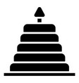 pyramid toy icon design template isolated vector image vector image