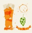 beer and elements consisting vector image