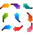 colorful arrows vector image vector image