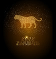 happy new year 2022 background year of the tiger vector image