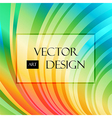 multicolored striped curved background vector image vector image