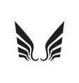wing falcon bird logo vector image vector image