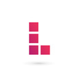 letter l mosaic logo icon design template elements vector image