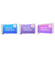 live online webinar icons concept vector image vector image