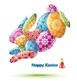easter rabbit vector image