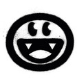 graffiti lol emoji sprayed in black over white vector image vector image