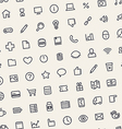 light tilted seamless pattern with universal icons vector image vector image
