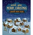 merry christmas and happy new year vector image vector image