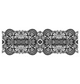 decorative ornate design stripe pattern ethnic vector image