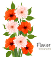 flower summer background vector image