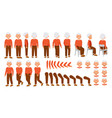 grandpa character constructor for animation vector image