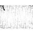 grunge craquelure cracked texture white black vector image vector image