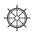 vintage steering wheel ship yacht retro vector image