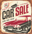 car sale vector image vector image
