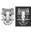 monochrome vintage emblems vector image vector image