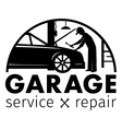 auto center garage service and repair logo vector image