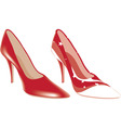 fashion shoes vector image