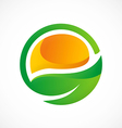 leaf ecology symbol abstract logo vector image